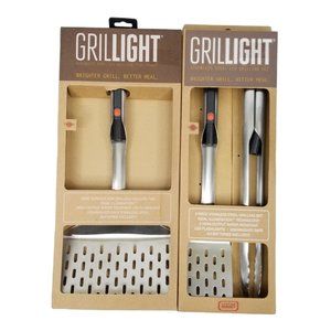 Grillight 3 Pc Grill Set LED Spatula Tong Turner